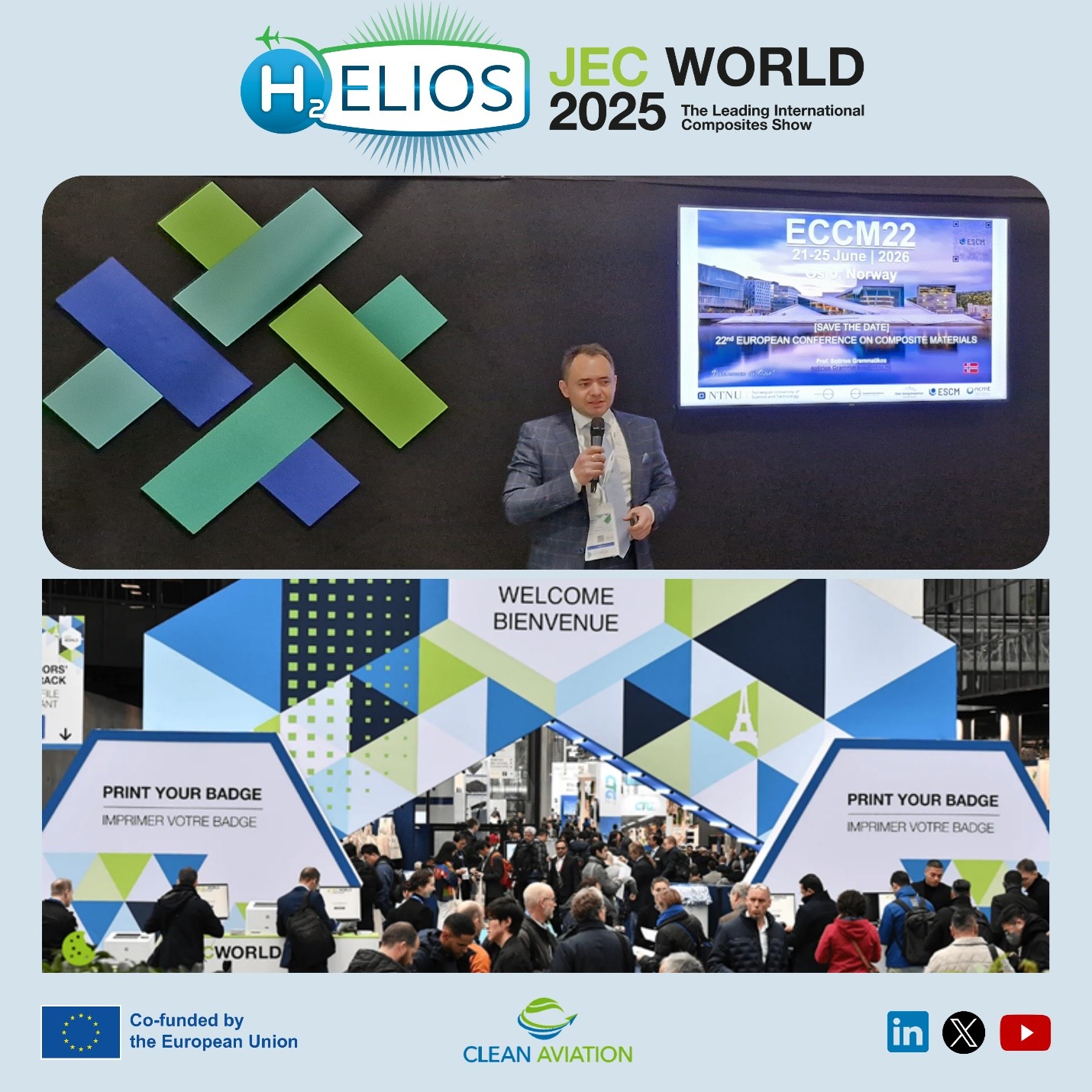 H2ELIOS Partner NTNU Showcases Composite Innovations at JEC World 2025