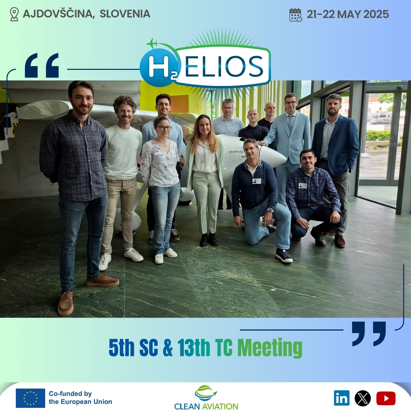H2ELIOS Steering & Technical Committee Meetings Held at Pipistrel Aircraft Facilities