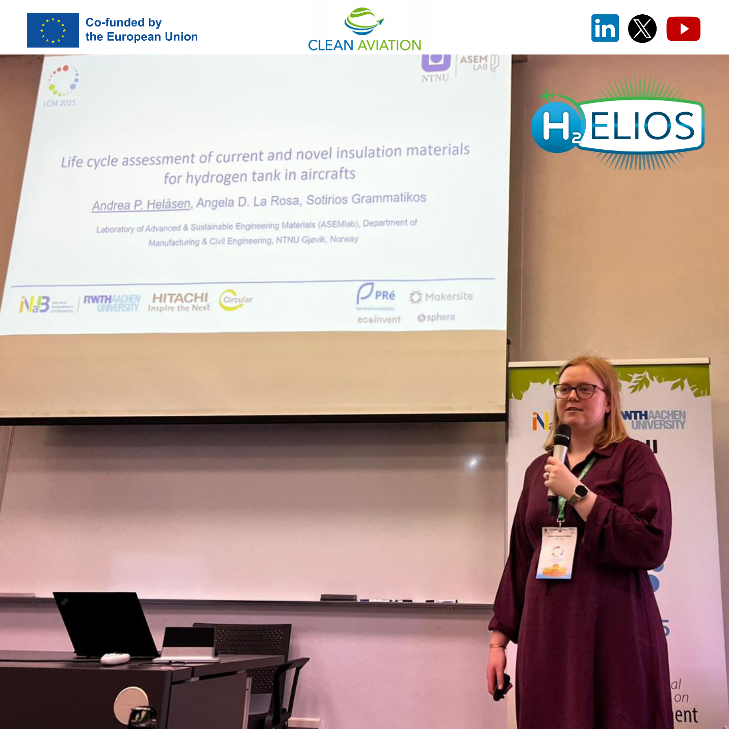 H2ELIOS showcases research on Insulation Materials at LCM 2025